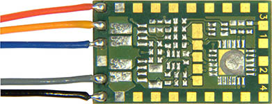 111-MX820X - Zimo Zweifach-Weichen-Decoder - 19 x 11 x 3,5 mm - 0,8 A (Spitze 2,5 A)