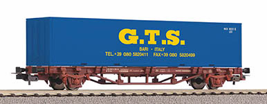  27700 - H0 - Containertragwagen 1x 40 Container GTS, FS, Ep. V