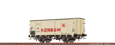  50765 - H0 - Gedeckter Güterwagen Gw (G) Konsum, DR, Ep. IV