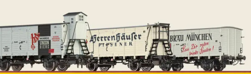  50938 - H0 - 3-tlg. Set Bierwagen G10, DB, Ep. III