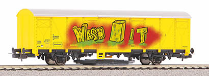  54309 - H0 - Schienenreinigungswagen gelb SBB mit Graffiti